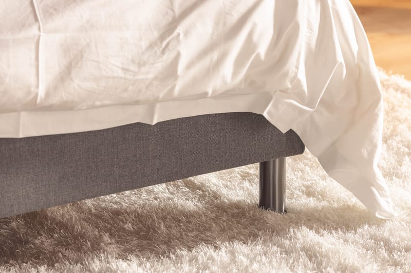 NOVELLA Familjesäng Sängpaket 240x200 cm Ljusgrå (+Fler val) - Möbler - Sovrum - Sängar - Komplett Sängpaket