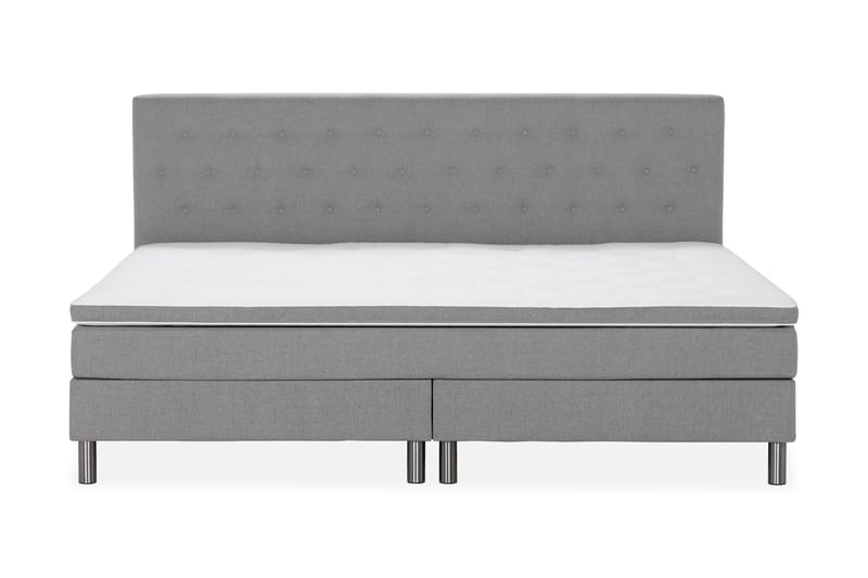 NOVELLA Familjesäng Sängpaket 240x200 cm Ljusgrå (+Fler val) - Möbler - Sovrum - Sängar - Komplett Sängpaket