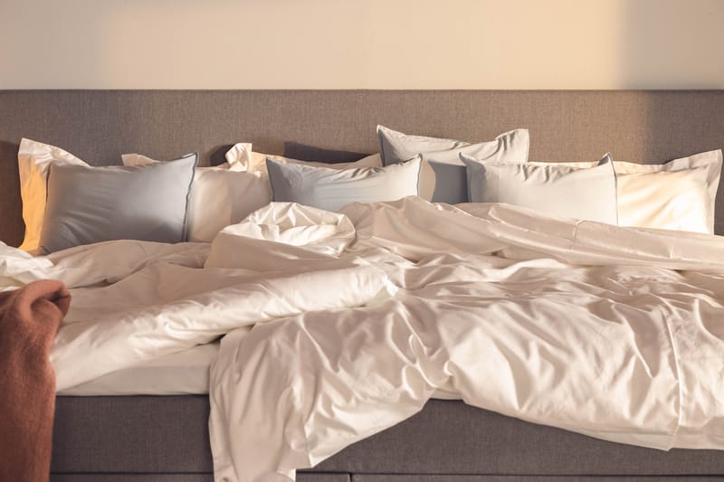 NOVELLA Familjesäng Sängpaket 280x200 cm Ljusgrå (+Fler val) - Möbler - Sovrum - Sängar - Komplett Sängpaket