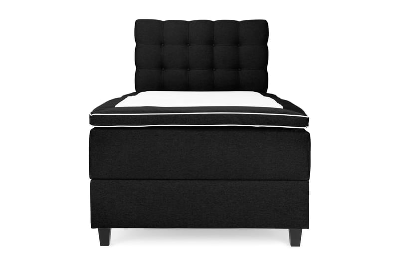 OAKHAM Komplett Sängpaket Säng med Förvaring 105x200 Svart - Royal Hög Sänggavel 105 cm - Möbler - Sovrum - Sängar - Komplett Sängpaket