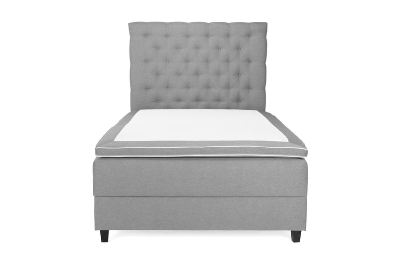 OAKHAM Komplett Sängpaket Säng med Förvaring 140x200 Ljusgrå - Royal King Size Sänggavel 140x200 - Möbler - Sovrum - Sängar - Komplett Sängpaket