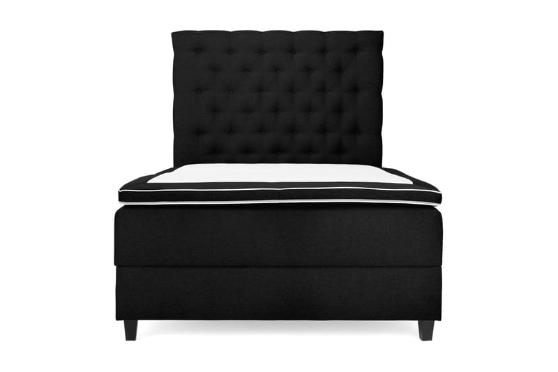 OAKHAM Komplett Sängpaket Säng med Förvaring 140x200 Svart - Royal King Size Sänggavel 140x200 - Möbler - Sovrum - Sängar - Komplett Sängpaket