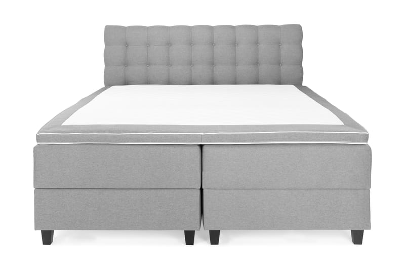 OAKHAM Komplett Sängpaket Säng med Förvaring 180x200 Ljusgrå - Royal Box Sänggavel 180 cm - Möbler - Sovrum - Sängar - Komplett Sängpaket