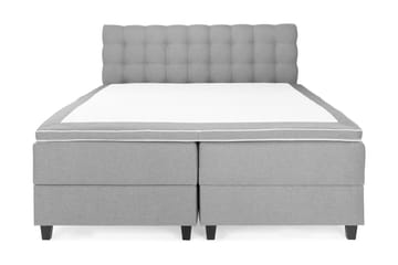 OAKHAM Komplett Sängpaket Säng med Förvaring 180x200 Ljusgrå