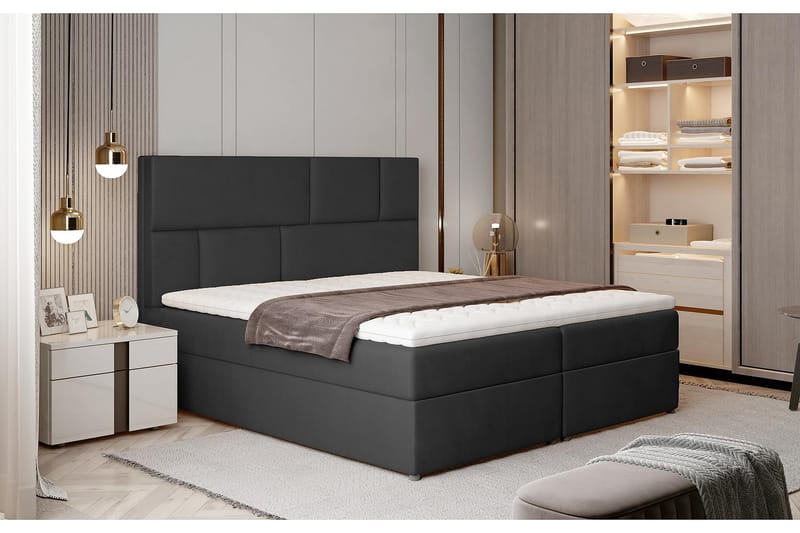 PERETOLA Sängpaket 180x200 cm Grå - Möbler - Sovrum - Sängar - Komplett Sängpaket