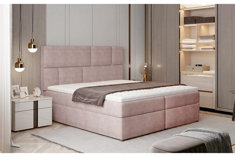 PERETOLA Sängpaket 180x200 cm Ljusrosa - Möbler - Sovrum - Sängar - Komplett Sängpaket