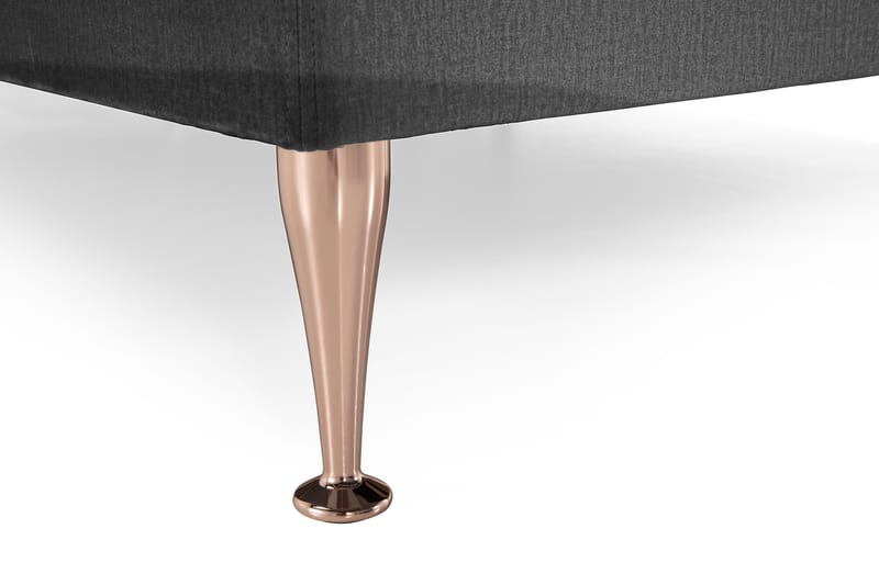 Royal Velvet Komplett Sängpaket 180x200 cm - Mörkgrå med Höga Rosében - Möbler - Sovrum - Sängar - Kontinentalsängar