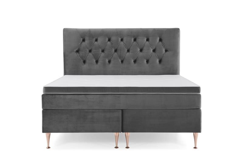 Royal Velvet Kontinentalsäng 180x200 cm - Mörkgrå - Möbler - Sovrum - Sängar - Kontinentalsängar