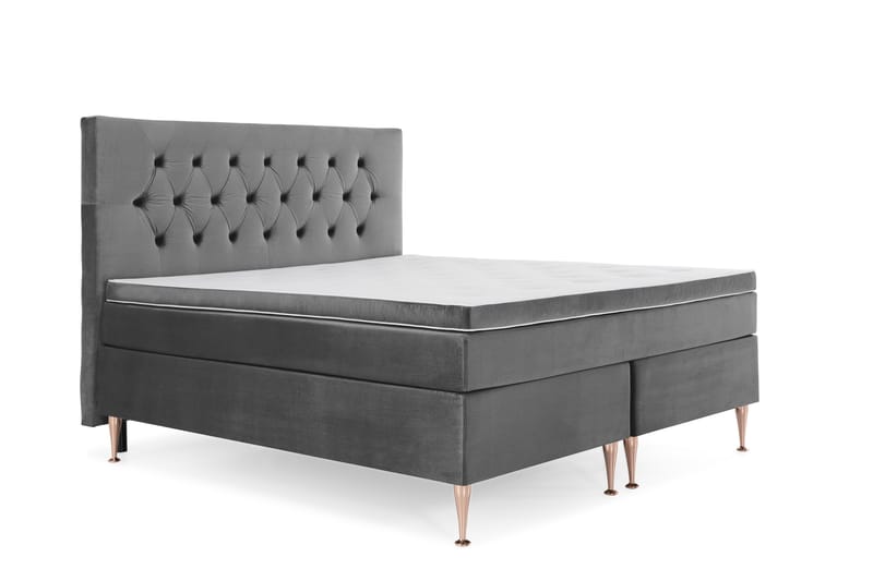 Royal Velvet Kontinentalsäng 180x200 cm - Mörkgrå - Möbler - Sovrum - Sängar - Kontinentalsängar