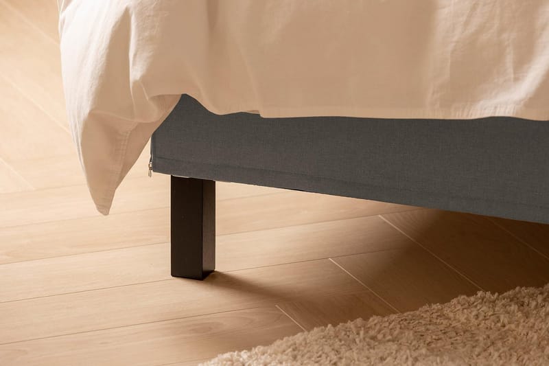 Scarlett Komplett Sängpaket 120x200 cm med skummadrass - Grå - Möbler - Sovrum - Sängar - Kontinentalsängar