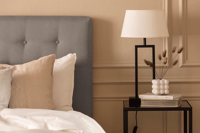 Scarlett Komplett Sängpaket 120x200 cm med skummadrass - Grå - Möbler - Sovrum - Sängar - Kontinentalsängar