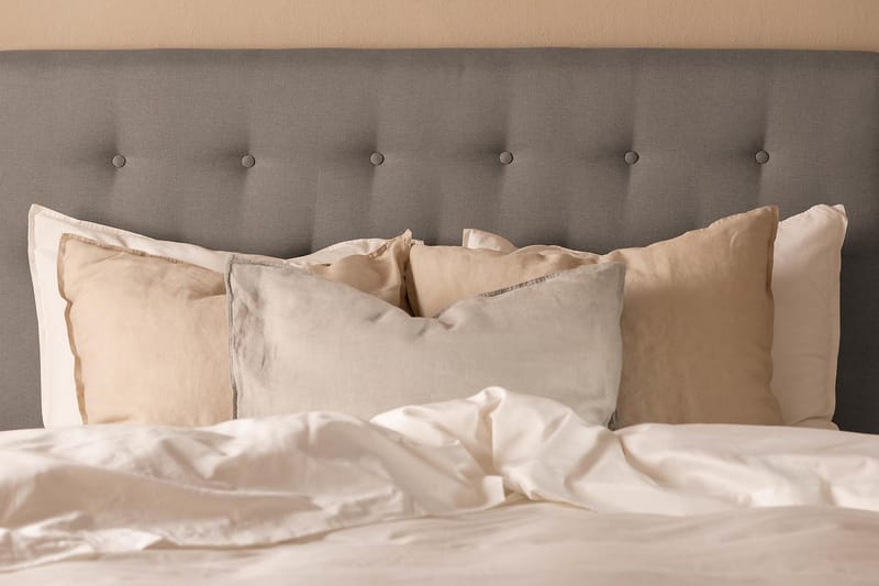 Scarlett Komplett Sängpaket 120x200 cm med skummadrass - Grå - Möbler - Sovrum - Sängar - Kontinentalsängar