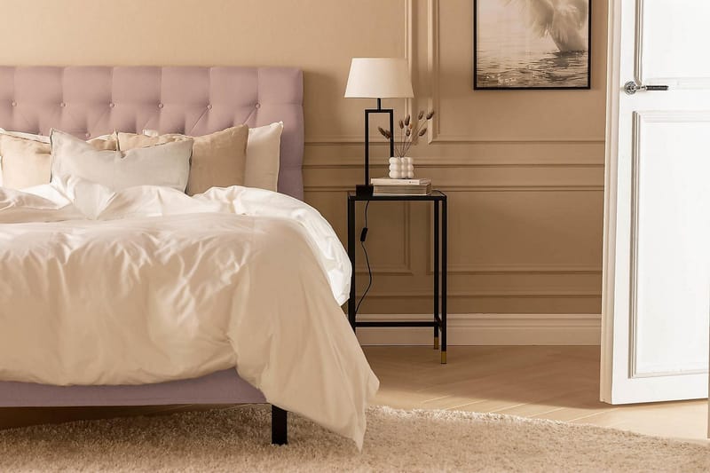 Scarlett Kontinentalsäng 140x200 Memorymadrass - Rosa - Möbler - Sovrum - Sängar - Kontinentalsängar