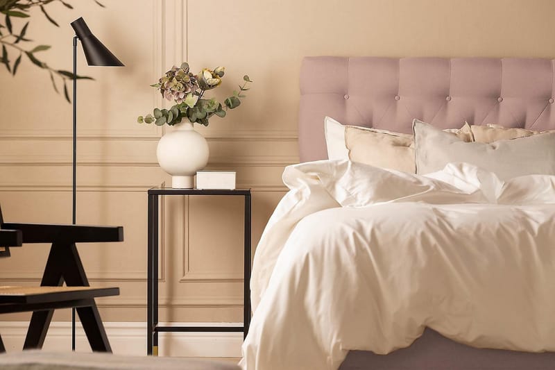 Scarlett Kontinentalsäng 140x200 Memorymadrass - Rosa - Möbler - Sovrum - Sängar - Kontinentalsängar