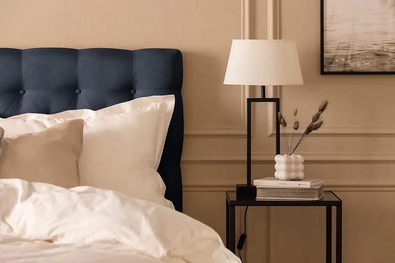 Scarlett Kontinentalsäng 160x200 Skummadrass - Blå - Möbler - Sovrum - Sängar - Kontinentalsängar