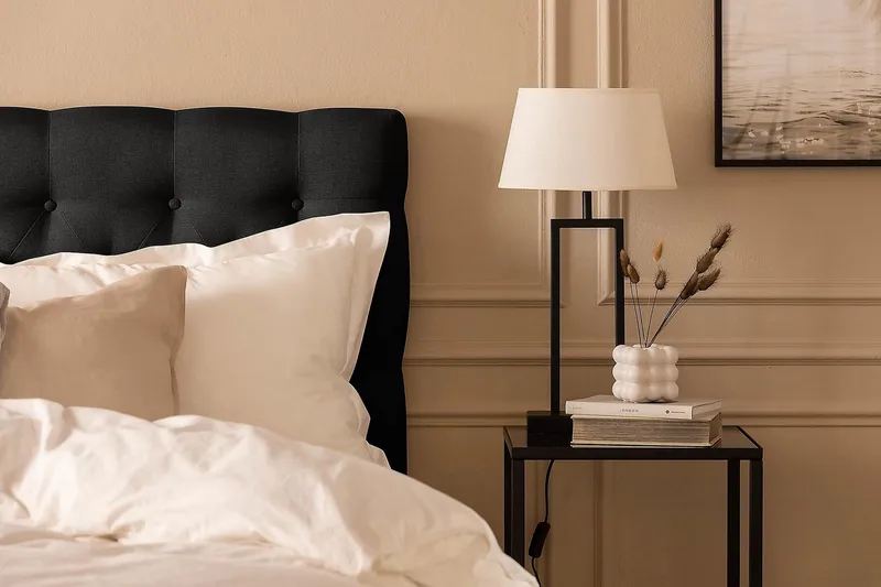 Scarlett Kontinentalsäng 180x200 Skummadrass - Svart - Möbler - Sovrum - Sängar - Kontinentalsängar