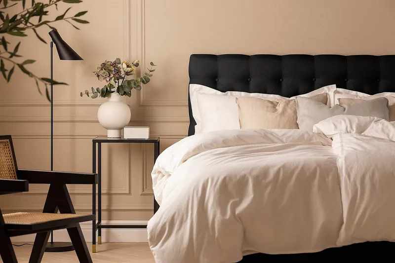 Scarlett Kontinentalsäng 180x200 Skummadrass - Svart - Möbler - Sovrum - Sängar - Kontinentalsängar