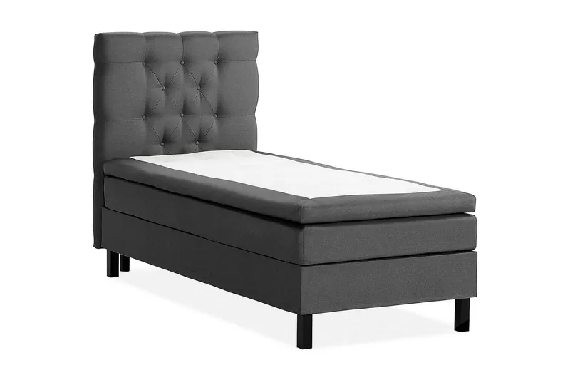 Scarlett Kontinentalsäng 90x200 Latexmadrass - Mörkgrå - Möbler - Sovrum - Sängar - Kontinentalsängar