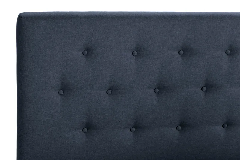 Scarlett Sängpaket 140x200 Skummadrass - Knappad gavel Blå - Möbler - Sovrum - Sängar - Kontinentalsängar