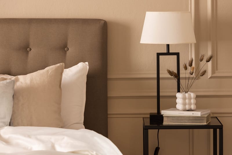 Scarlett Sängpaket 90x200 Skummadrass - Knappad gavel Brun - Möbler - Sovrum - Sängar - Kontinentalsängar