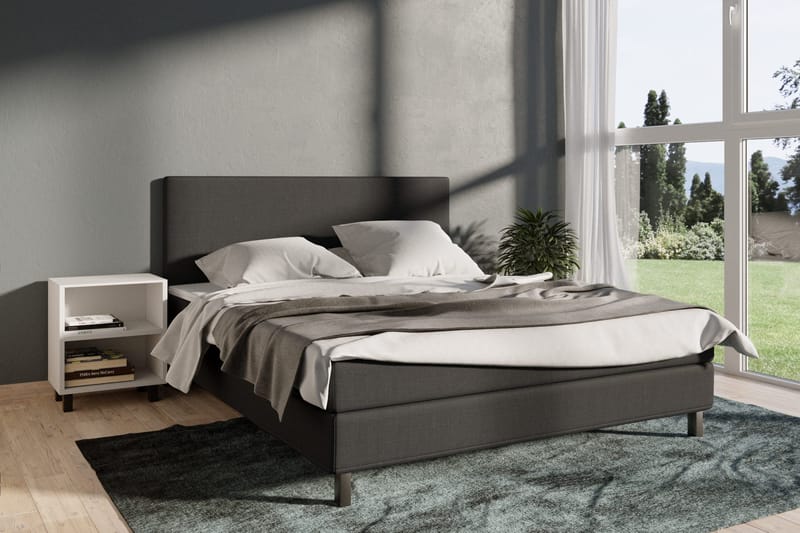 Select No 1 Komplett Sängpaket 180x200 - Mörkgrå/Svart - Möbler - Sovrum - Sängar - Kontinentalsängar