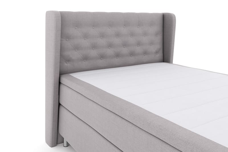 Select No 4 Komplett Sängpaket 140x200 Fast - Ljusgrå/Metall - Möbler - Sovrum - Sängar - Kontinentalsängar