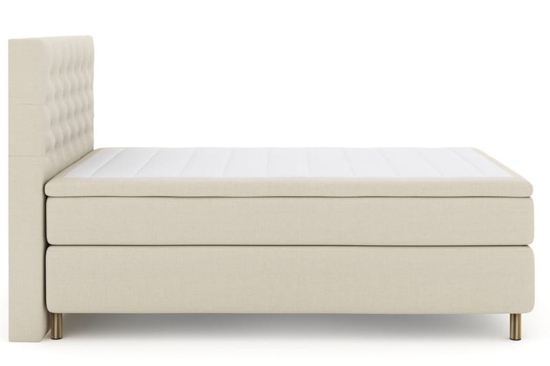 Select No 5 Komplett Sängpaket 140x200 Fast Watergel, Beige/Koppar
