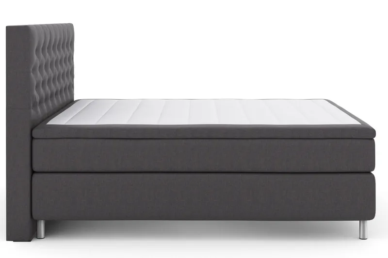 Select No 5 Komplett Sängpaket 180x200 Medium Latex  Mörk - Mörkgrå Metall - Möbler - Sovrum - Sängar - Kontinentalsängar