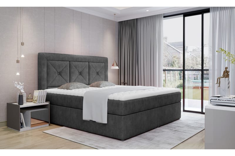 Sidria Sängpaket 140x200 cm - Grå - Möbler - Sovrum - Sängar - Komplett Sängpaket