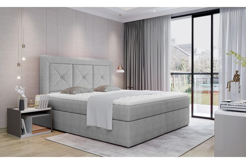 Sidria Sängpaket 160x200 cm - Grå - Möbler - Sovrum - Sängar - Komplett Sängpaket