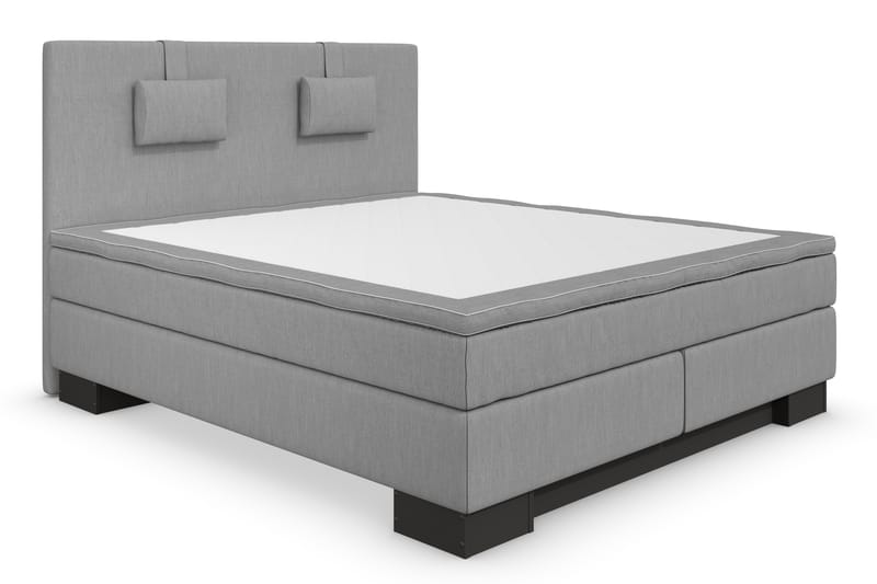 SINNEBO Lyx Sängpaket 160x210 Ljusgrå - Komplett Sängpaket - Kontinentalsängar