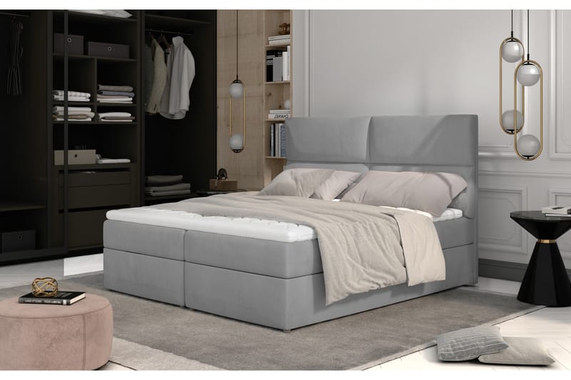 TAMBER Sängpaket 140x200 cm Grå - Möbler - Sovrum - Sängar - Komplett Sängpaket