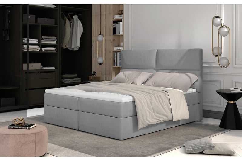 TAMBER Sängpaket 160x200 cm Grå - Möbler - Sovrum - Sängar - Komplett Sängpaket