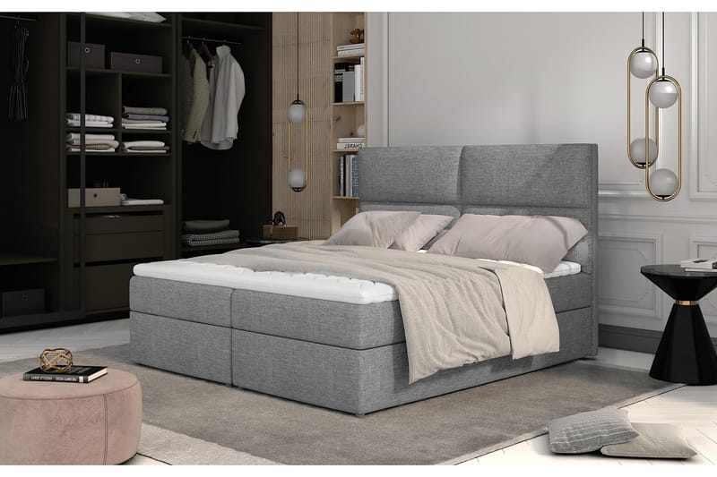 TAMBER Sängpaket 180x200 cm Grå - Möbler - Sovrum - Sängar - Komplett Sängpaket