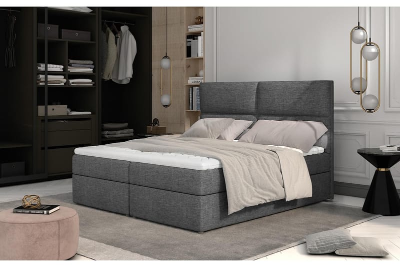 TAMBER Sängpaket 180x200 cm Grå - Möbler - Sovrum - Sängar - Komplett Sängpaket