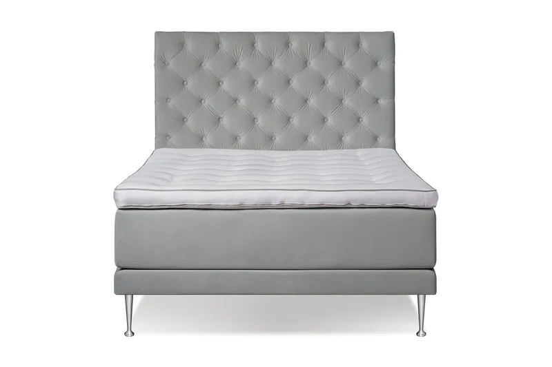 Victoria Komplett Sängpaket 140x200 - Ljusgrå - Möbler - Sovrum - Sängar - Kontinentalsängar