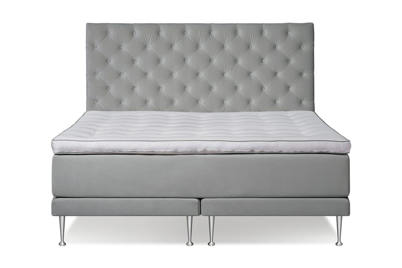 Victoria Komplett Sängpaket 160x200, Ljusgrå