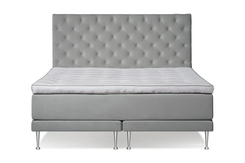 Victoria Komplett Sängpaket 160x200, Ljusgrå