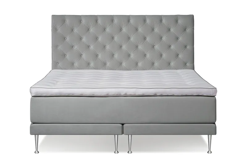 Victoria Komplett Sängpaket 180x200, Ljusgrå