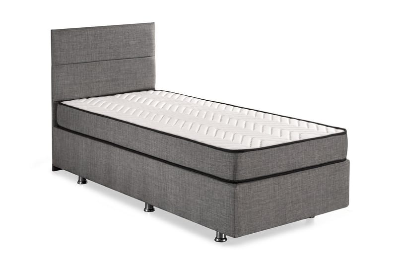 ZILARRA Kontinentalsäng 120x200 cm Grå - Möbler - Sovrum - Sängar - Komplett Sängpaket