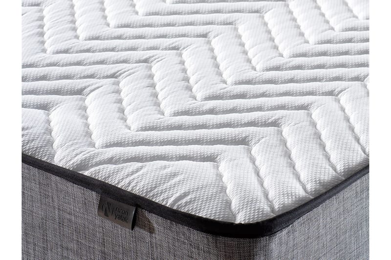 ZILARRA Kontinentalsäng 140x190 cm Grå - Möbler - Sovrum - Sängar - Komplett Sängpaket