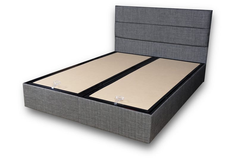 ZILARRA Kontinentalsäng 140x190 cm Grå - Möbler - Sovrum - Sängar - Komplett Sängpaket
