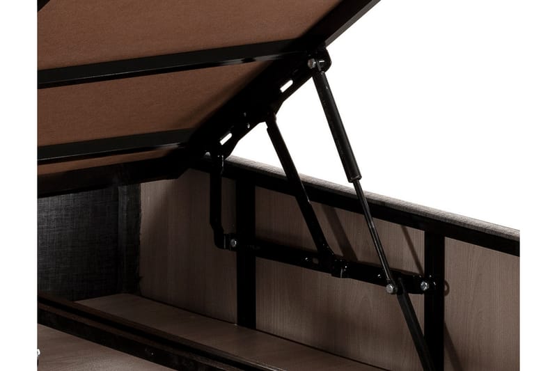 ZILARRA Kontinentalsäng 150x200 cm Grå - Komplett S�ängpaket - Sängar med förvaring