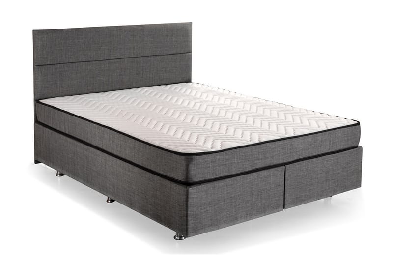ZILARRA Kontinentalsäng 160x200 cm Grå - Möbler - Sovrum - Sängar - Ställbara sängar