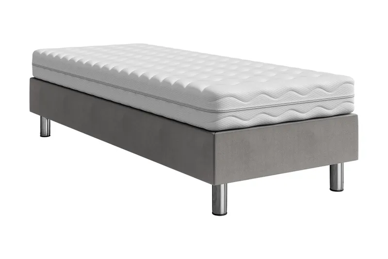 Adeliza Kontinentalsäng 80x200 cm, Grå