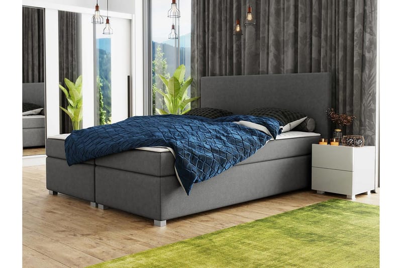 Albettone Kontinentalsäng 140x200 cm - Mörkgrå - Möbler - Sovrum - Sängar - Kontinentalsängar