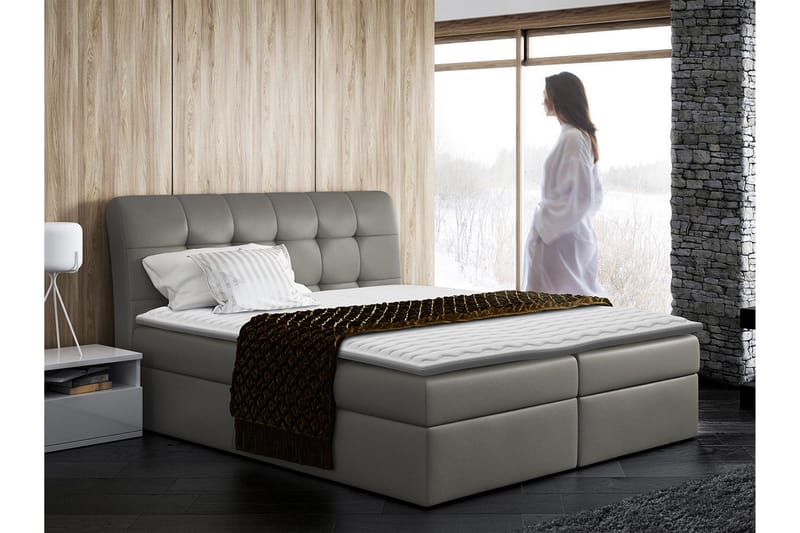 Alvik Kontinentalsäng 120x200 - Grå - Möbler - Sovrum - Sängar - Kontinentalsängar