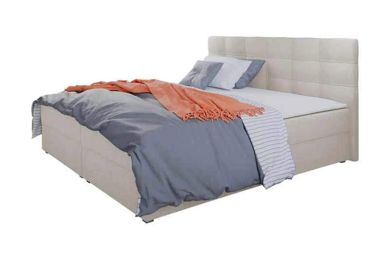 Alvito Kontinentalsäng 180x200 cm med Sänggavel - Beige - Möbler - Sovrum - Sängar - Kontinentalsängar