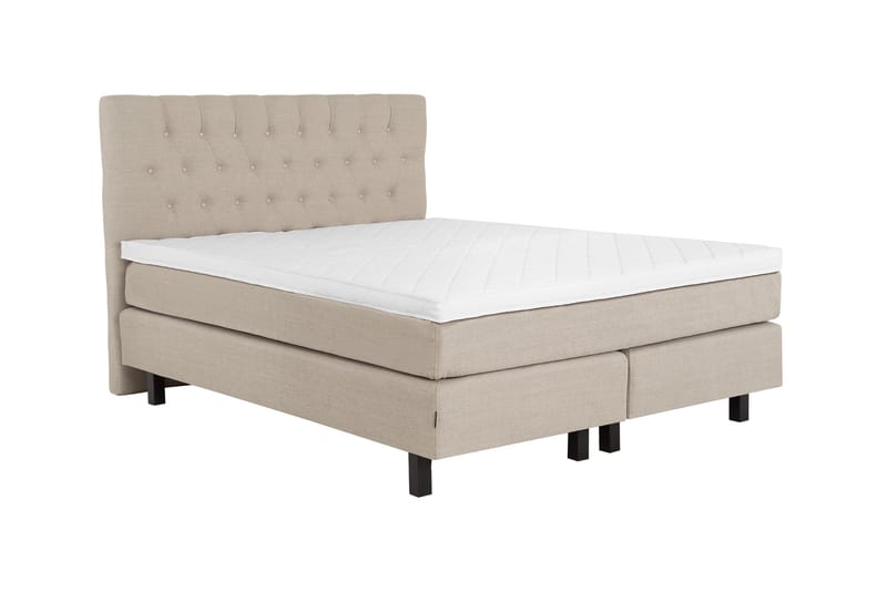Bed Deluxe Komplett Sängpaket180x200 cm - Beige - Möbler - Sovrum - Sängar - Kontinentalsängar