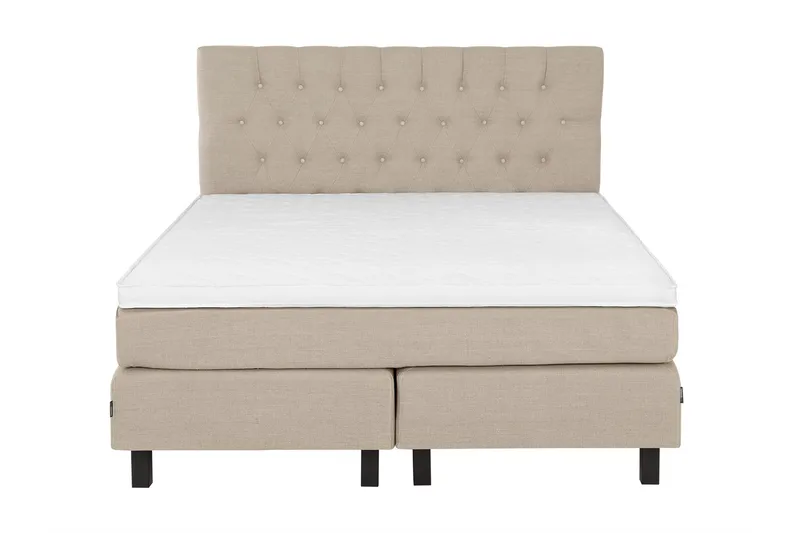 Bed Deluxe Komplett Sängpaket180x200 cm - Beige - Möbler - Sovrum - Sängar - Kontinentalsängar